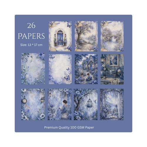Blue Enchanted Scrap Paper Set