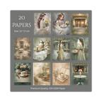 ☕ Green Café – Scrap Paper Set