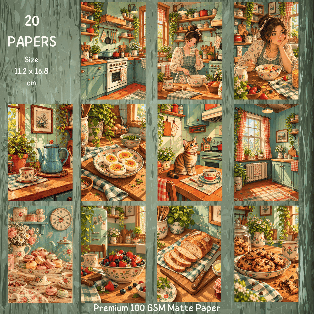Kitchen Scrap Paper – Retro Cottagecore Aesthetic