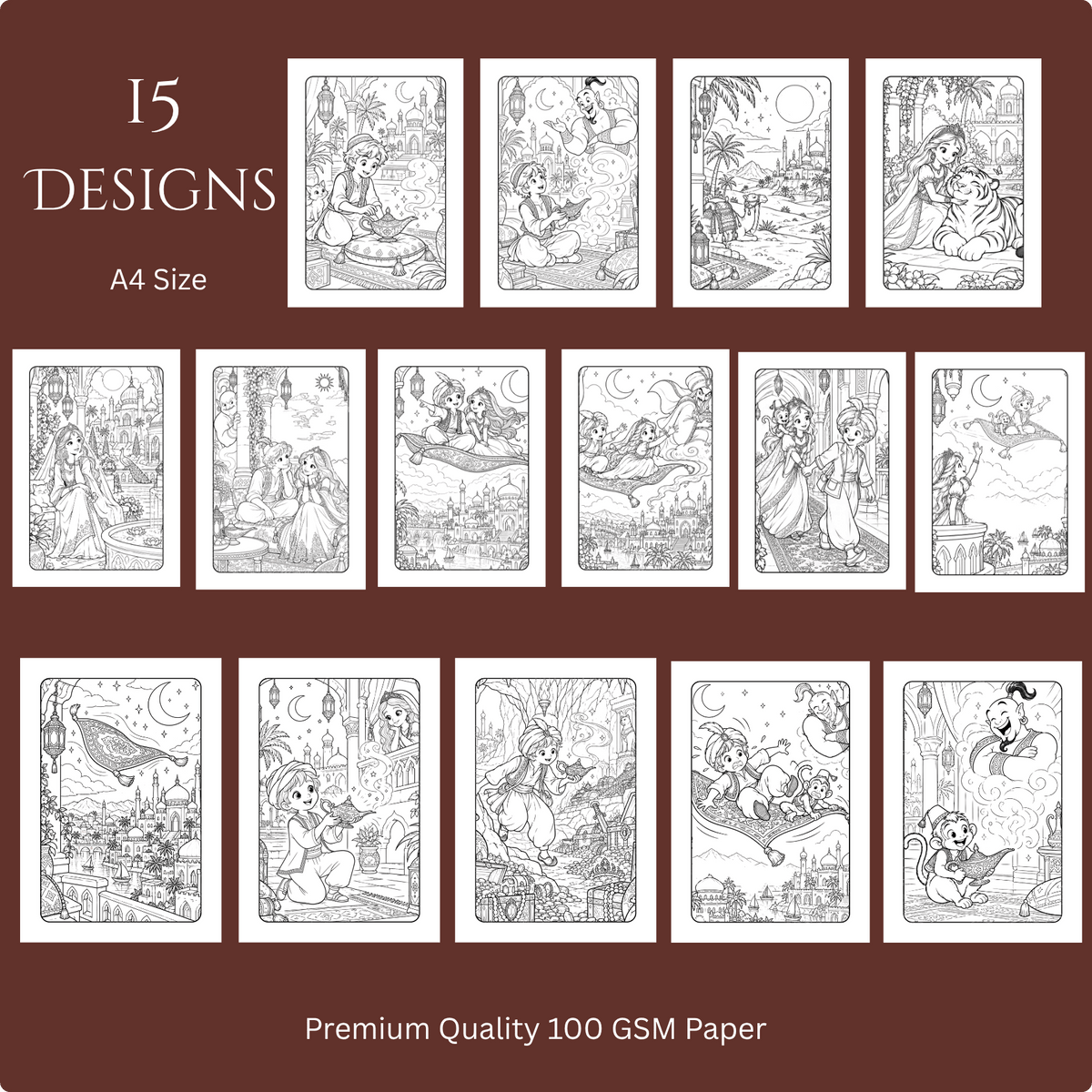 Magical Adventures Coloring Book - A4 Size