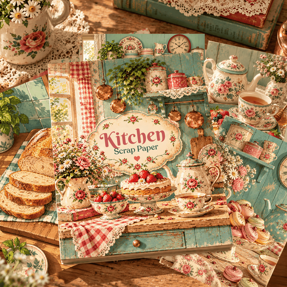Kitchen Scrap Paper – Retro Cottagecore Aesthetic