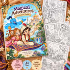 Magical Adventures Coloring Book - A4 Size