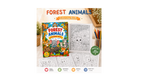 Animal Forest Coloring Book - A4 Size - 15 Unqiue Designs