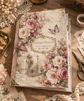 Vintage Garden Cut & Collage Book | 15 Pages | A4 | Vintage Floral Ephemera & Craft Paper