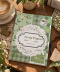 ☕ Green Café – Scrap Paper Set